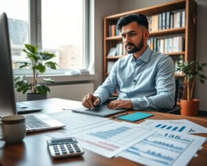 Assisting self-employed individuals with custom mortgage calculations