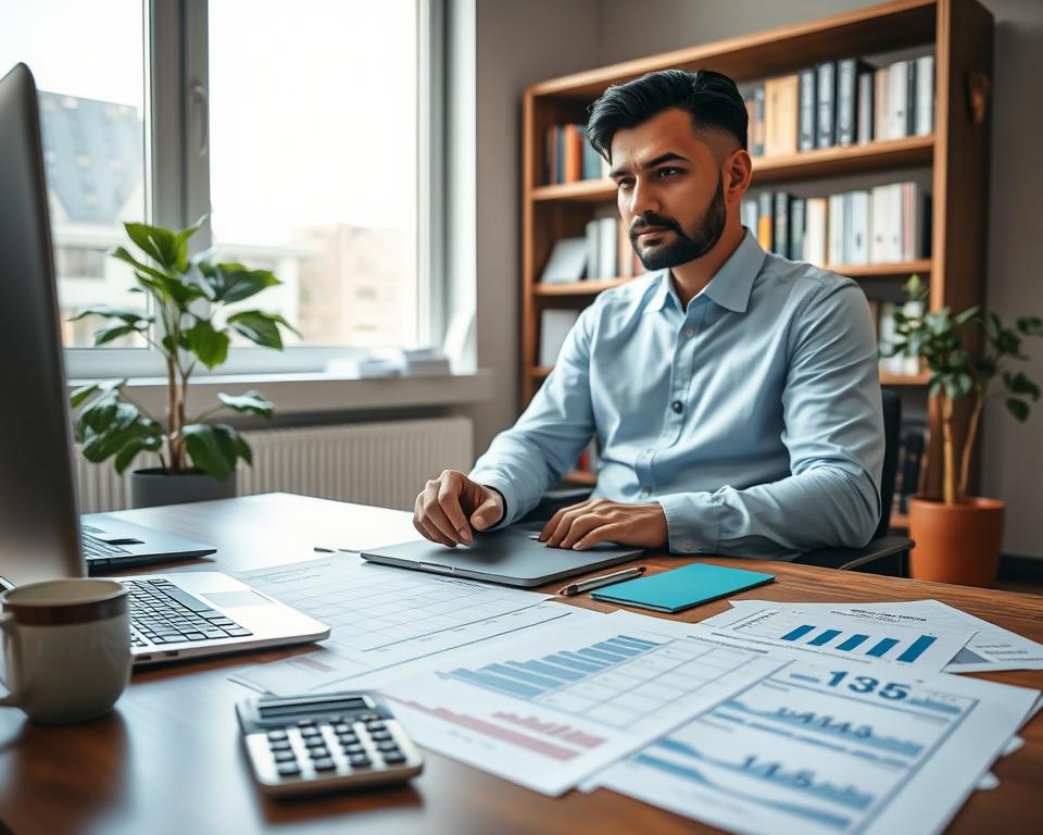 Assisting self-employed individuals with custom mortgage calculations