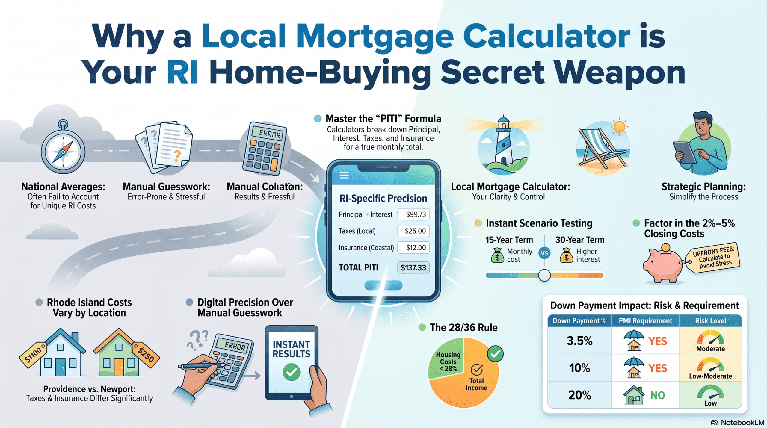 Rhode Island Mortgage Calculator: How to Estimate Your Monthly Payments (PITI)