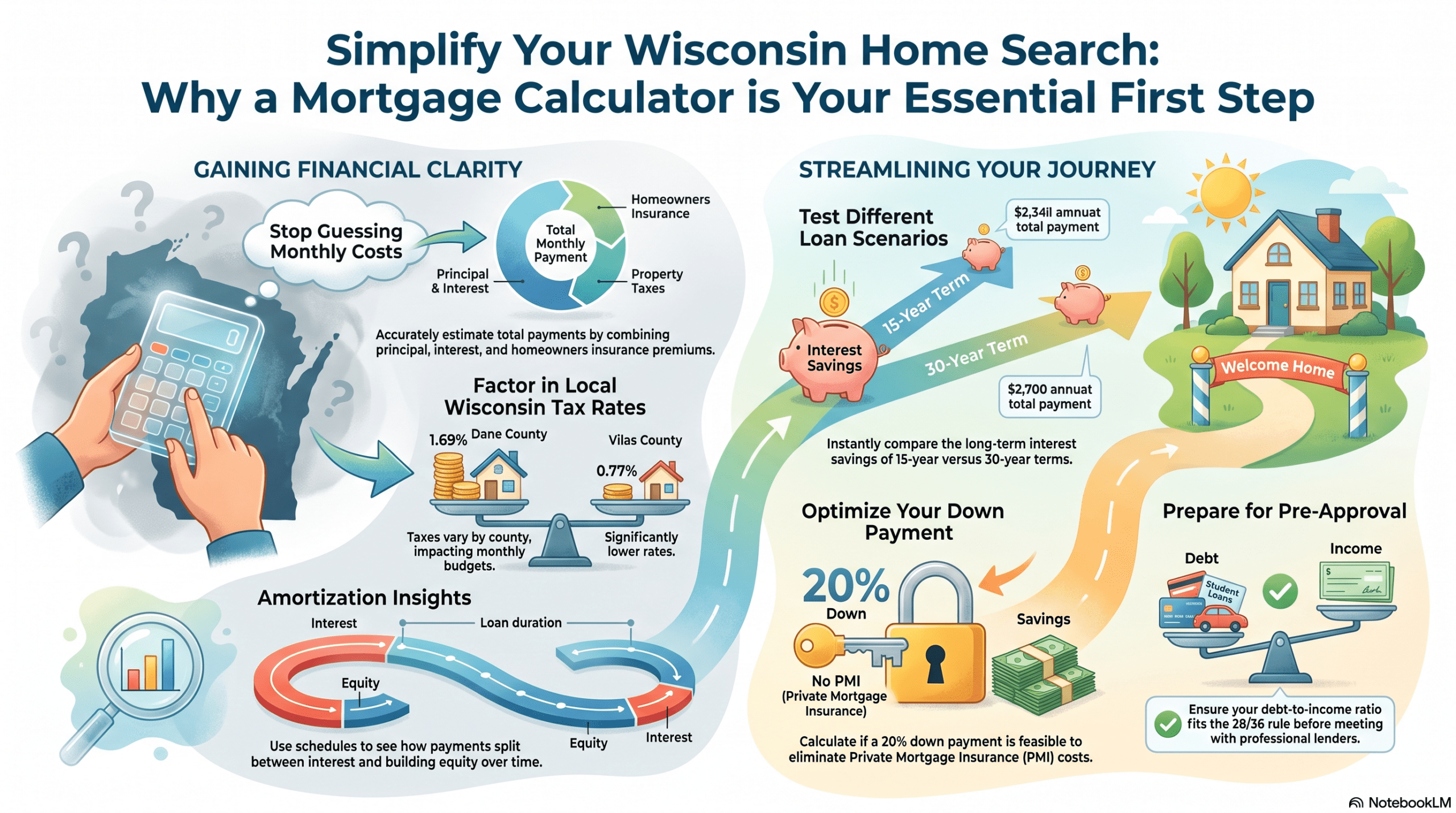 Wisconsin Mortgage Payment Explained: Home Loan Calculator Tutorial
