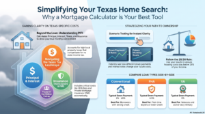 Texas home search and mortgage calculator
