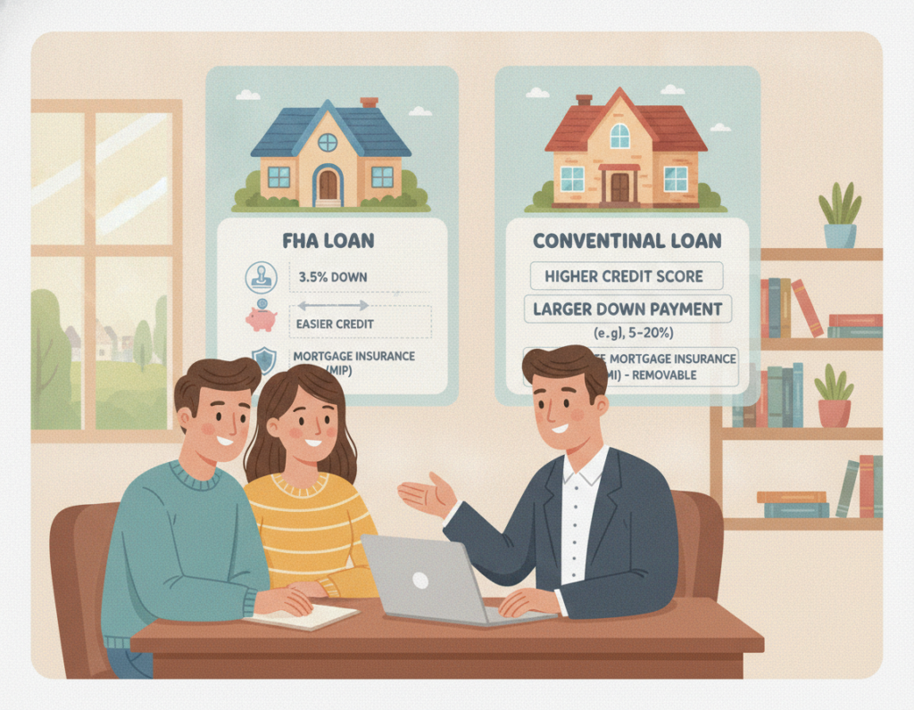 Difference between FHA and Conventional loans